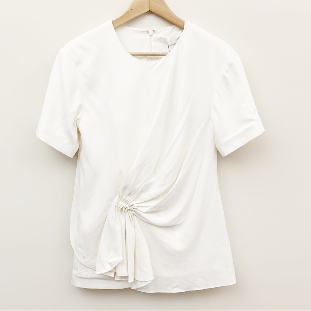 Alexander Wang Crepe Ruched Blouse